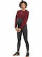 Cropped Hanorac pentru femei Burgundy