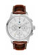 Gant Middletown Uhr Chronograph Batterie mit Braun Lederarmband