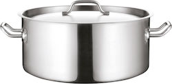 GTSA Stainless Dutch Oven Capacity 9.5lt with Diameter 32cm and Height 12cm.