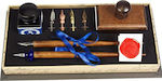 Francesco Rubinato Set Calligraphy Pen Brown