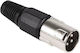 Powertech Βύσμα XLR male Μαύρο WTY0054A
