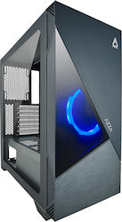 Azza Eclipse 440 Midi Tower Computer Case with Window Panel and RGB Lighting Black