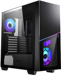 MSI MPG Sekira 100R Gaming Midi Tower Computer Case with Window Panel and RGB Lighting Black