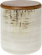 Cryspo Trio Country Vase for Sugar with Lid made of Porcelain Beige 12x12x12cm