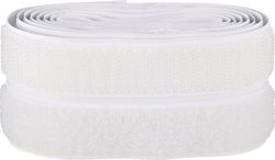 Suki Hook+Loop White Self-Adhesive Hook & Loop Tape White 20mmx1.5m 1pcs