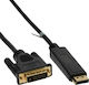 InLine Cable DVI-D male - DisplayPort male 5m (17115)