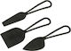 InTheBox Set Metalic de Servire 3buc Negru 018943