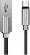 Devia Storm Плетена USB 2.0 до микро USB кабел Черен 1м (BRA010040) 1бр