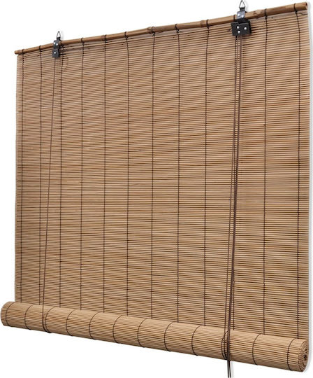 vidaXL Jalousie Bamboo Coffee B80xH220cm