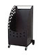 Zogometal K50 Metallic Wood Transport Trolley 40x43x90cm Black