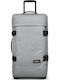Eastpak Tranverz L Large Fabric Gray Suitcase with 2 Wheels Height 79cm