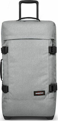 Eastpak Tranverz L Large Travel Suitcase Fabric Gray with 2 Wheels Height 79cm.