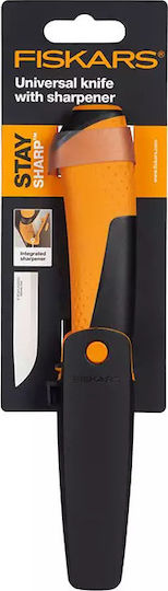 Fiskars Μαχαίρι Πορτοκαλί σε Θήκη
