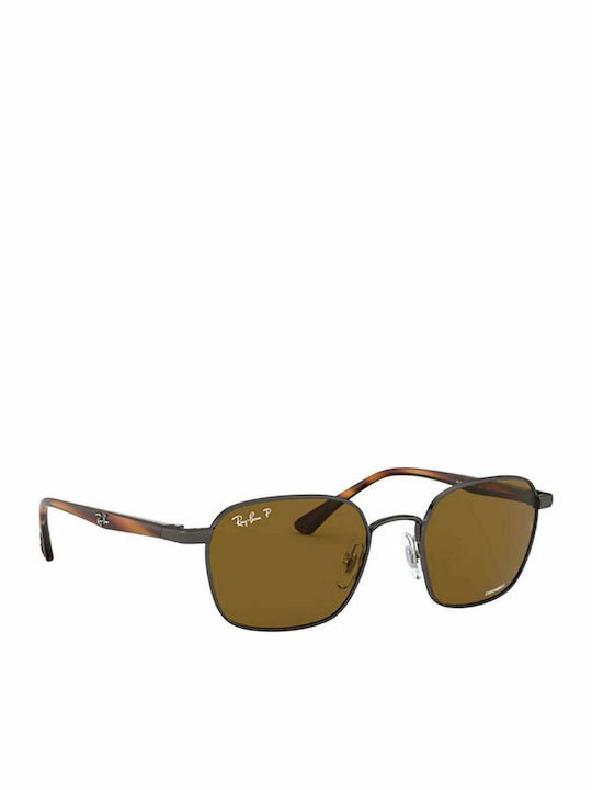Ray Ban Chromance Γυαλιά Ηλίου με Καφέ Μεταλλικό Σκελετό και Καφέ