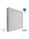 GloboStar 01888 Platz Draußen LED Panel 20W mit Natürliches Weiß Licht 4500K