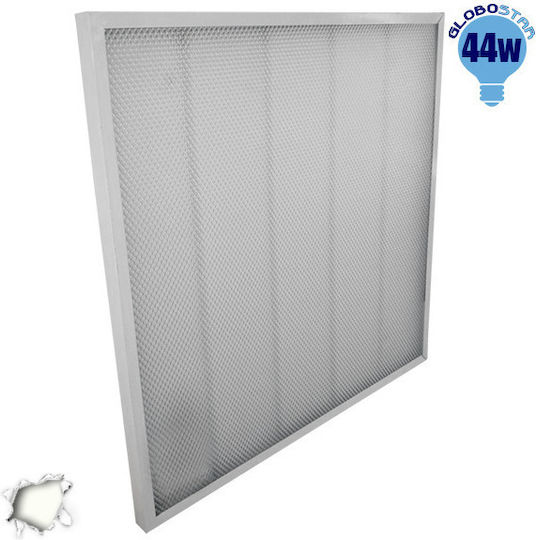 GloboStar Panou LED Pătrat Încastrat 44W cu Lumină Alb Natural 4500K 60x60cm 2 Buc