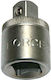 Force Adapter with Socket 1/2'' and Output 3/8''
