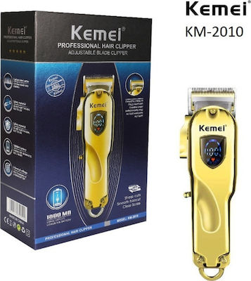 Kemei KM-2010 Profesional Reîncărcabil Aparat de tuns Aurie KM-2010