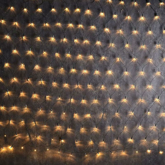 240 Λαμπάκια LED 2μ. x 200εκ. Θερμό Λευκό τύπου Δίχτυ