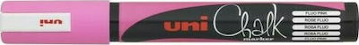 Uni-Ball Chalk Marker PWE-5M Μαρκαδόρος Ροζ Μαυροπίνακα Υγρής Κιμωλίας για Γυαλί 1.8-2.5mm