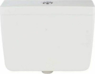 Spek Τριτων Wall Mounted Plastic Low Pressure Rectangular Toilet Flush Tank White