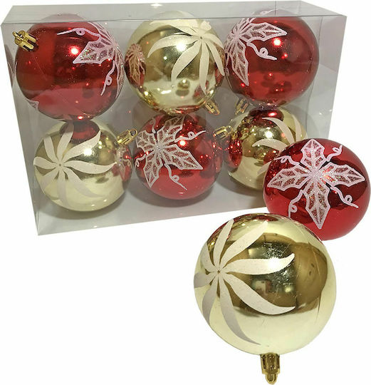 Ornament suspendat Glob Plastic Multicolor Set 6buc