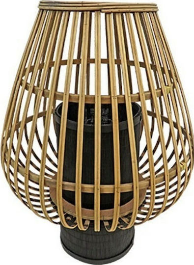 Art et Lumiere Φαναράκι Bamboo Επιδαπέδιο Μπεζ 33x33x39.5εκ.