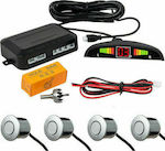 Car Parking System with Screen and 4 Sensors in Silver Colour 5200-Silver