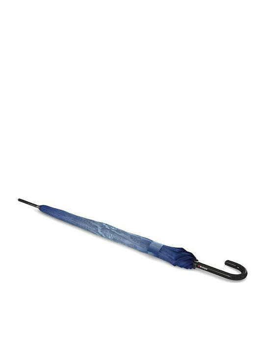 Knirps T.760 Ecorepel Regenschirm mit Gehstock Blau