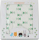 Cangaroo Decke Wickeltücher für Kinderzimmer Baumwolle Grün 85x85cm