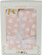 Cangaroo Blanket Nursery Swaddling Blankets Fleece Pink 75x105cm