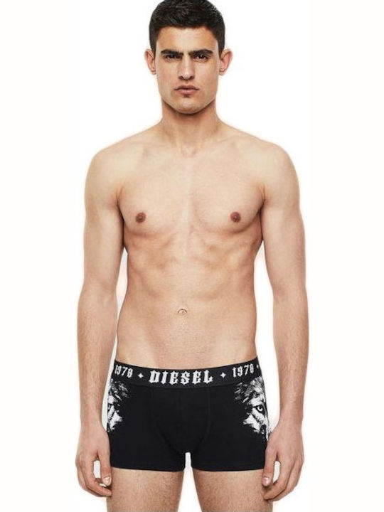 Diesel Men's Boxer Black with Patterns