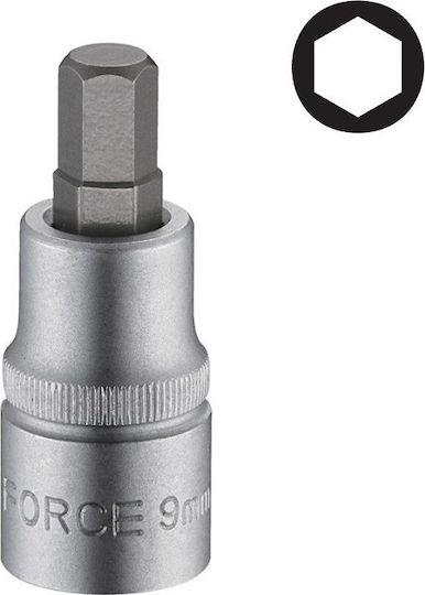 Force Socket 1/2" Allen Walnut with Allen Head and Socket 1/2'' H6x55mm