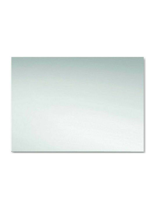 Gloria Τετράγωνος Καθρέπτης Μπάνιου 80x80cm Silver