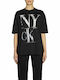 Calvin Klein Γυναικείο T-shirt Μαύρο