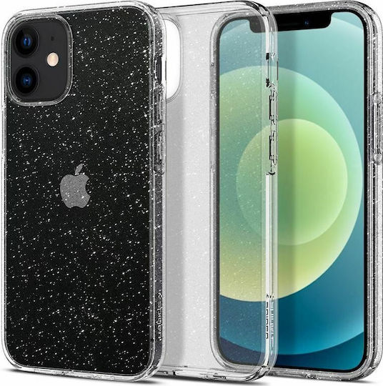 Spigen Liquid Crystal Glitter Back Cover Silicone Transparent (iPhone 12 mini)