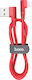 Hoco U83 Puissant Winkel (90°) USB-A zu Lightning Kabel Rot 1.2m (HC-U83LR)