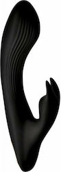 XR Wonder Vibes 7x Bendable Silicone Rabbit Black
