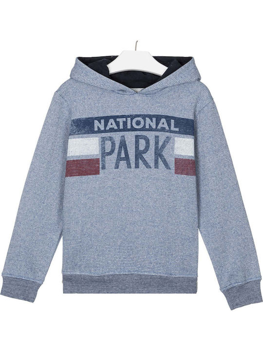 Kinder-Sweatshirt mit Blauer Kapuze