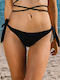 BP-1090 Bikini Brazil με Κορδονάκια Μαύρο