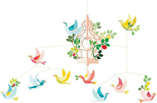 Djeco Kids Wall Decor Room Mobile Animals 40x2x30cm
