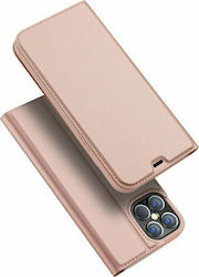 Dux Ducis Skin Pro Book Δερματίνης Ροζ Χρυσό (iPhone 12 Pro Max)