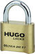 Hugo Locks Ultra DR51 Steel Padlock Brass Combination 51mm 1pcs