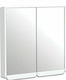 Gloria Madona Ορθογώνιος Καθρέπτης Μπάνιου από Πλαστικό με Ντουλάπι 70x78cm Λευκός