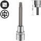 Force Long Socket 1/2" Torx Long Walnut with To...