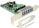 DeLock Κάρτα PCIe σε 7 θύρες USB 3.0