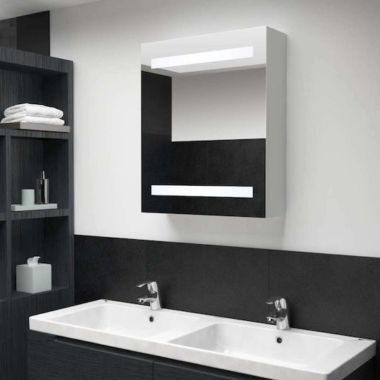 vidaXL Ορθογώνιος Led από MDF με Ντουλάπι