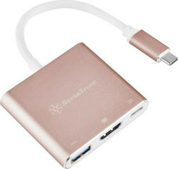 Silverstone EP08 USB-C / USB-A Dockingstation mit 4K PD Ethernet