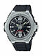 Casio Herrenuhr 50mm Batterie mit Schwarz Kautschukarmband