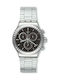 Swatch Sky Icon Watch Chronograph Battery with Silver Metal Bracelet